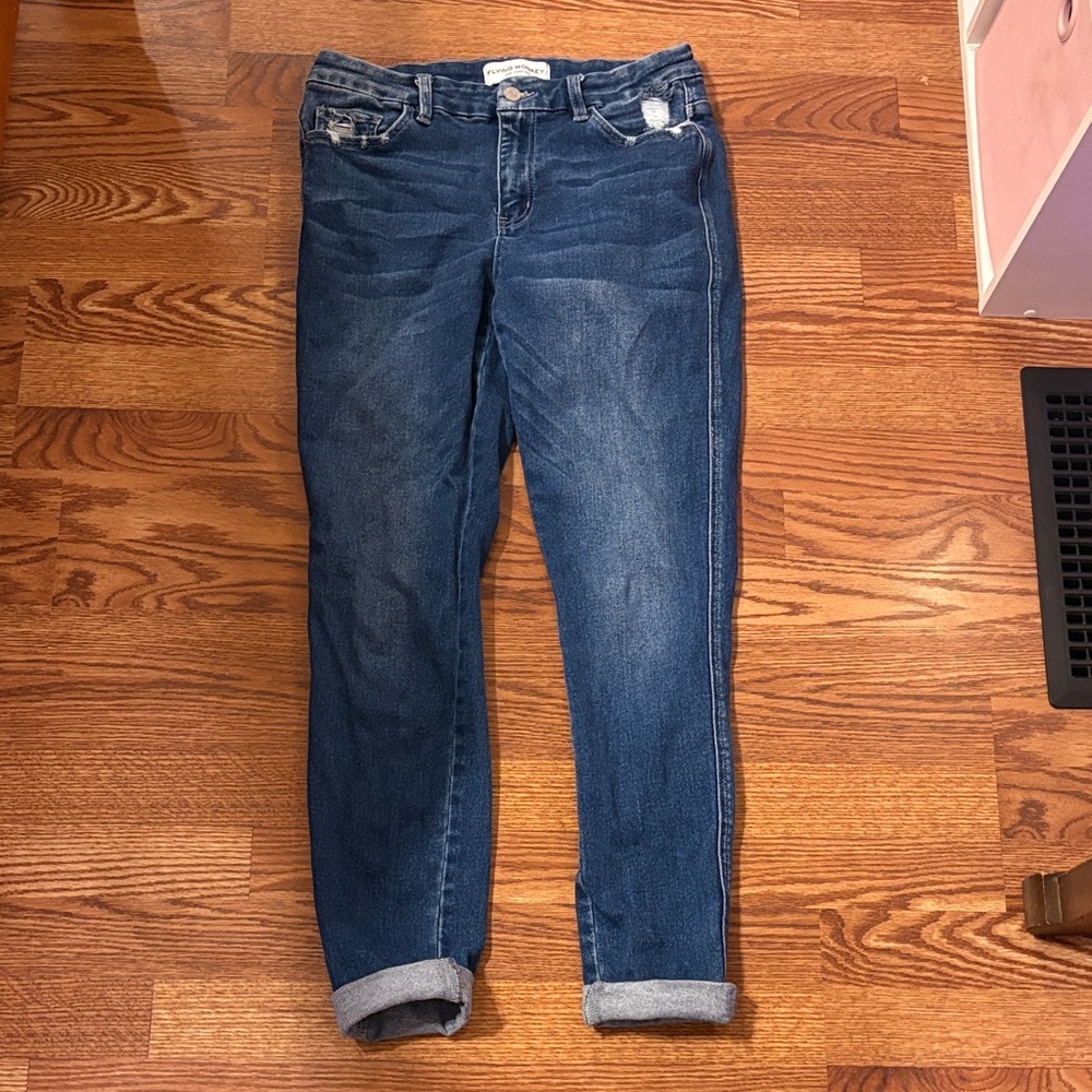 Flying Monkey Dark Blue Skinny Jeans
